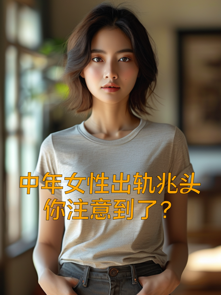 中年女性出轨的5大危险信号！第3条太准了