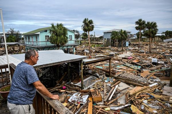 The carnage of a community in Horsehead Beach, Florida, where Hurricane Helene made landfall on Thursday night